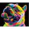 Sparkly Selections Colorful Pug Diamond Painting Kit, Round Diamonds